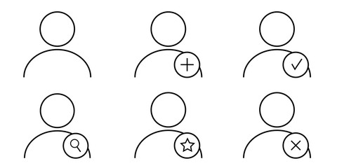 Ensemble d'icônes utilisateur et avatars © pierre