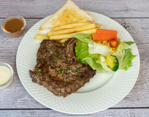 Pork, Beef, Salmon, T-bone, Sirloin, Steak Selections