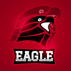 Eagle sport gaming logo vector badges emblem. vector Illustration