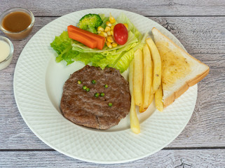 Pork, Beef, Salmon, T-bone, Sirloin, Steak Selections