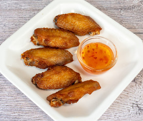 Fried Chicken Wings, Drum-sticks, Legs 