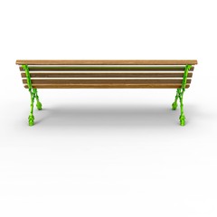 3d image of aluminum bench new Europe 2