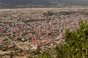 View of the city from a height