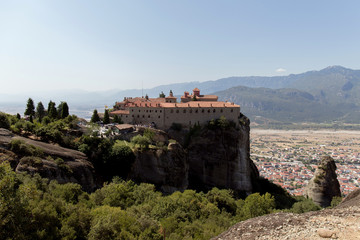 Fototapeta na wymiar Monastery on the mountain