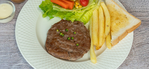 Pork, Beef, Salmon, T-bone, Sirloin, Steak Selections