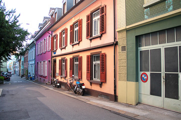 Fototapeta na wymiar back Alley in Lucerne city