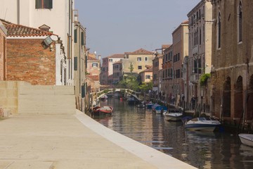 Fototapeta na wymiar Rio de la Misericordia canal in Venice