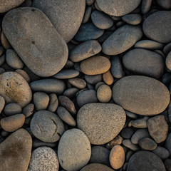 Fototapeta na wymiar Smooth Beach Rocks