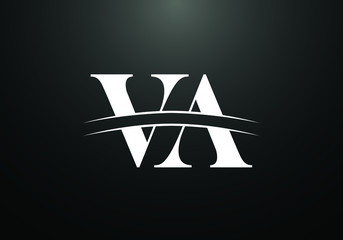 Initial Monogram Letter V A Logo Design Vector Template. Graphic Alphabet Symbol for Corporate Business Identity