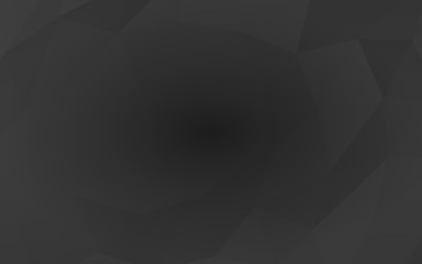 Obraz premium Black abstract background. Lowpoly backdrop. Gloomy crumpled paper. 3D illustration