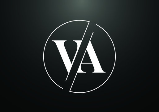 Initial Monogram Letter V A Logo Design Vector Template. Graphic Alphabet Symbol for Corporate Business Identity