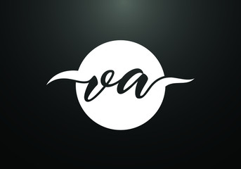 Initial Monogram Letter V A Logo Design Vector Template. Graphic Alphabet Symbol for Corporate Business Identity