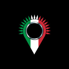 The national flag of Italy. Italian flag.