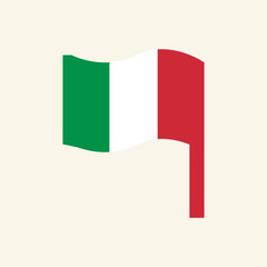 The national flag of Italy. Italian flag.