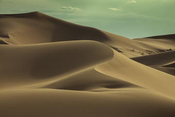 Fototapeta na wymiar Big sand dune in Sahara desert