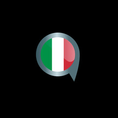 The national flag of Italy. Italian flag.