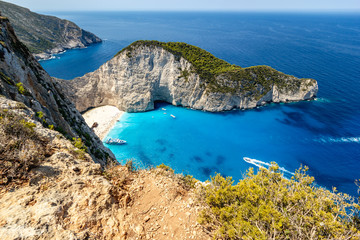 Navagio Shipwreck Beach in Zakynthos, Ionian Islands, Greece
