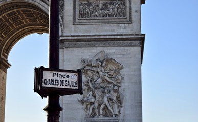 Arc de triomphe in paris.