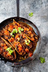 rustic traditional turkish stuff eggplant karniyarik