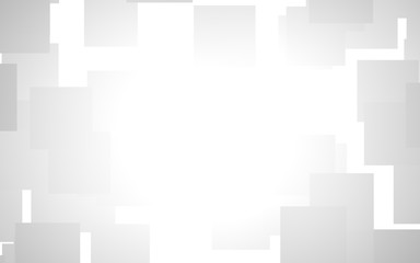 White abstract background. Misty backdrop with grey squares. 3D illustration