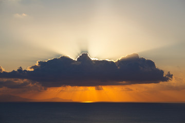 Caribbean Sunset With Beautiful Clouds, Antigua