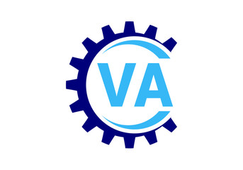 Initial Monogram Letter V A Logo Design Vector Template. Graphic Alphabet Symbol for Corporate Business Identity