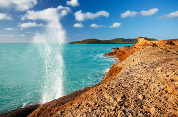 Blow Hole At The Coast, Antigua