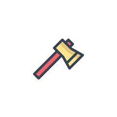 axe icon vector illustration for website and graphic design