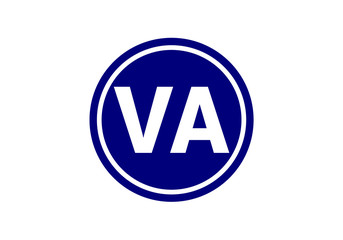 Initial Monogram Letter V A Logo Design Vector Template. Graphic Alphabet Symbol for Corporate Business Identity