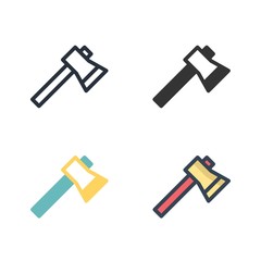 axe icon vector illustration for website and graphic design