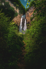 Fototapeta na wymiar Waterfall in the forest 