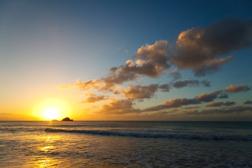 Caribbean Sunset With Beautiful Clouds, Antigua