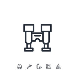 binoculars icon vector illustration for website and graphic design