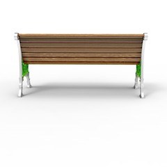 3d image of aluminum bench Openwork 6