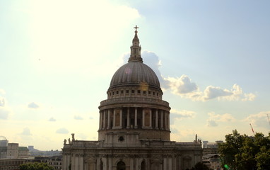 The iconic St Pauls Cathedral London England