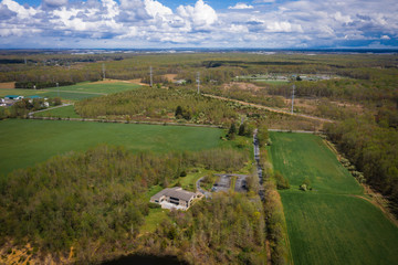 Abstract Aerial of Plainsboro New Jersey