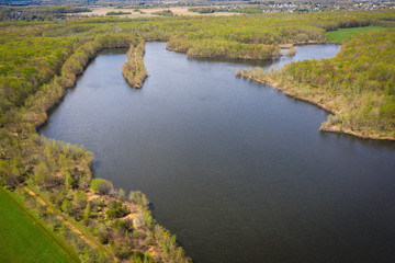 Abstract Aerial of Plainsboro New Jersey