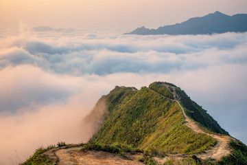 Ta Xua is a famous mountain range in northern Vietnam. All year round, the mountain rises above the...