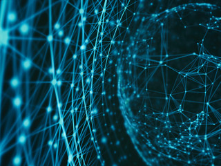 Technology modern dynamic plasma energy futuristic virtual technology background,  digitally generated image. 3D illustration