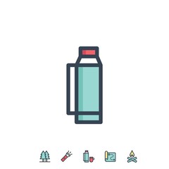 thermal flask icon vector illustration for website and graphic design
