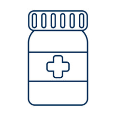 Obraz premium medicine bottle drug isolated icon