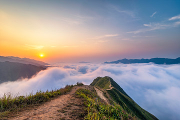 Ta Xua is a famous mountain range in northern Vietnam. All year round, the mountain rises above the...