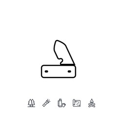 pocket knife icon vector illustration for website and graphic design