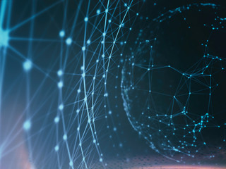 Technology modern dynamic plasma energy futuristic virtual technology background,  digitally generated image. 3D illustration