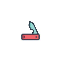 pocket knife icon vector illustration for website and graphic design