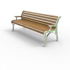 3d image of aluminum bench Retro Stile 9