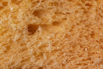 Fresh baked bread texture close-up