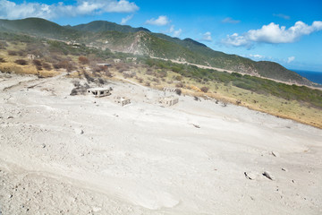 Ash Flows At Soufriere Hills Volcano, Montserrat