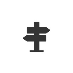 Obraz premium direction post icon vector illustration design