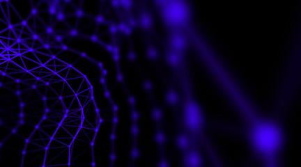 Technology modern dynamic plasma energy futuristic virtual technology background,  digitally generated image. 3D illustration